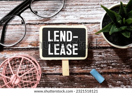 Business concept about Loan Lease Payoff with inscription on the sheet.