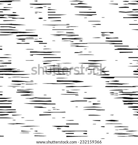 Seamless striped grunge black and white texture. Vector ink grunge brush. Illustration background. 