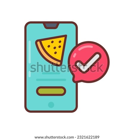 Order Confirm icon in vector. Illustration