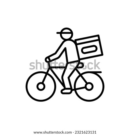Bicycle Delivery icon in vector. Illustration
