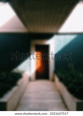 Door Blur Background. doorway house Defocused Background abstract. Blurred Bokeh