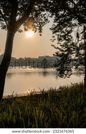 early morning at Lake Hoan Kiem, Hanoi