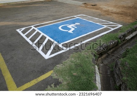 symbol for disabled car park