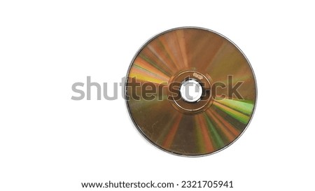 DVD cassette pieces, on a white or isolated background