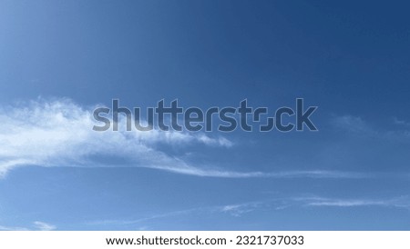 Blue sky with white clouds, bright on a good day background image