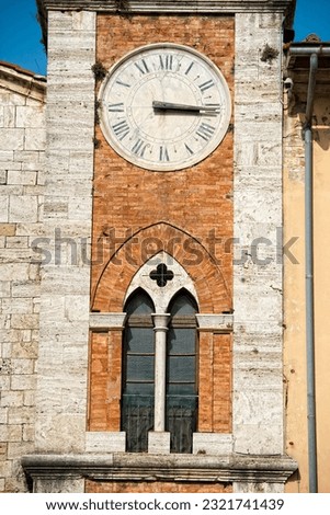 Tuscany medieval san quirico church Royalty-Free Stock Photo #2321741439