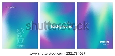 Collection. Abstract liquid background. Vibrant color blend. Blurred fluid colors. Gradient mesh. Modern design template for posters, ad banners, brochures, flyers, covers, websites. EPS vector image Royalty-Free Stock Photo #2321784069