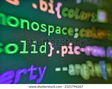 (Code is my own property there is no risk of copyright violations). Green color becomes the most dominant color. Software developer programming code