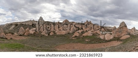 A picture of the landscape of the Goreme Historical National Park.