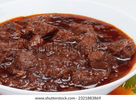 Kai Sega Wot  (Keye Siga Wat) - Ethiopian spicy Beef Stew (Key Watt) Royalty-Free Stock Photo #2321883869