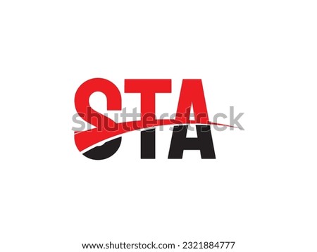STA Letter Initial Logo Design Vector Illustration Royalty-Free Stock Photo #2321884777