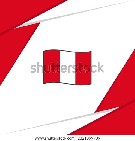 Peru Flag Abstract Background Design Template. Peru Independence Day Banner Social Media Post. Peru
