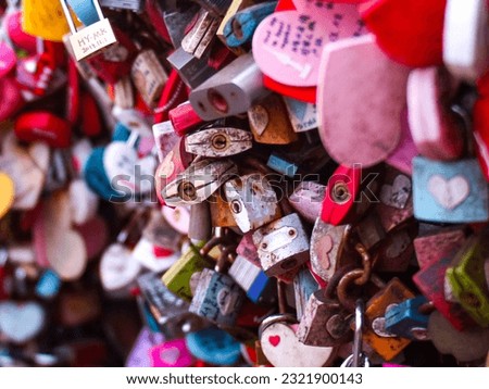 A love lock is a lock of a loved one that is placed on a bridge, fence, gate, monument and similar public places to symbolize their love
