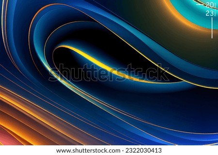 Abstract art pattern of light blue color tone. Background landscape and line colors. Set of cards and posters. SSTKbold