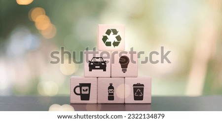 Recycle and reuse concept,Environmental conservation and ecology from waste ,Waste recycling and reuse in right way ,household waste sorting ,environmental protection,saving world ,Ecological Campaign