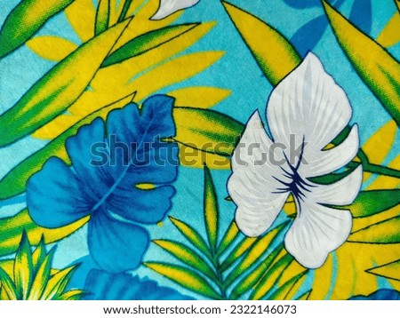 Patterns on Hawaiian shirts, Thai Songkran Royalty-Free Stock Photo #2322146073
