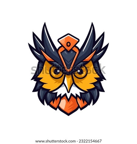 An inspirational and symbolic owl vector clip art illustration, representing wisdom and introspection, perfect for motivational posters, meditation apps, and personal growth materials