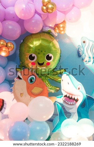 Birthday Decoration With aquarium theme