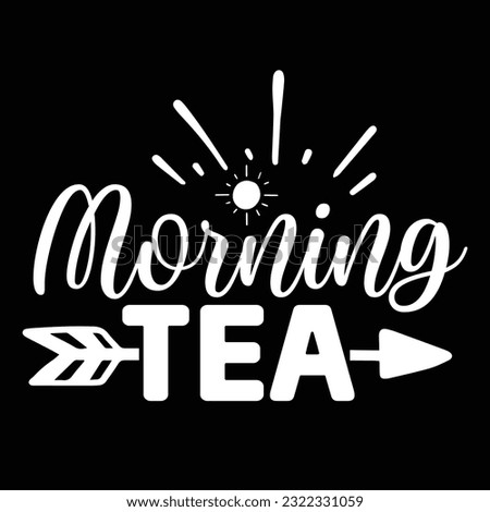 morning tea, svg design vector file
