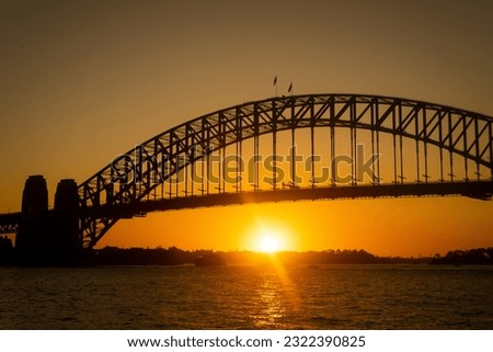   bridge sunset in Australia