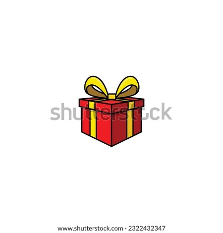 Gift box isolated vector graphics