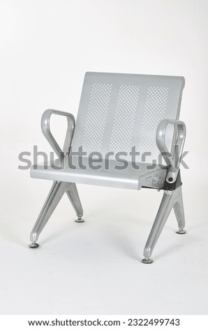 Concord chair metal back and silver base