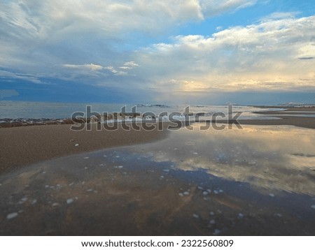 photography of the mediterranean beaches.  Gandía beach, Valencia