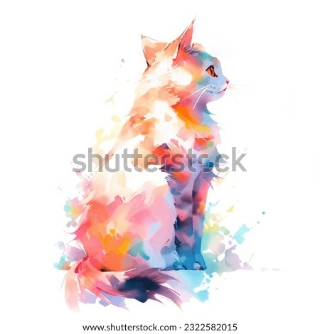 Cats Clipart Watercolor refers to a collection of cat-themed illustrations or graphics created using the watercolor painting technique
