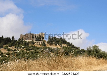 Ajloun, Jordan - 16 may 2023 : An old historical castle - Ancient Ajloun castle in Jordan (Islamic Arabic history)