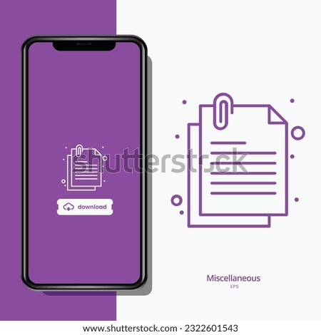 vector phone and miscellaneous icon vector 