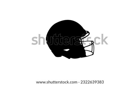 American gridiron football helmet, high quality vector