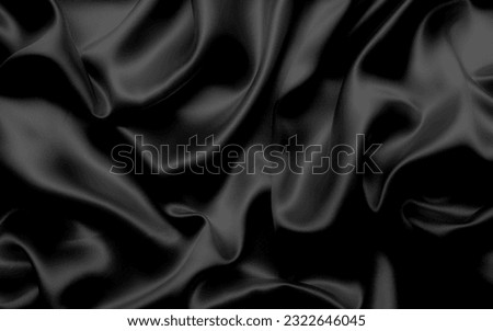 black silk, black fabric texture, silk, black backgrounds, satin, fabric textures, black satin, silk textures, HD wallpaper Royalty-Free Stock Photo #2322646045