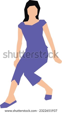 Seated Woman 12 Vector Illustration