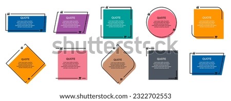 A set of various blanks for quotes, phrases or questions.