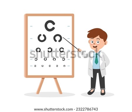 EYE-CHART-CARTOON Stock Vector Images - Avopix.com