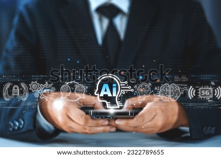AI, Artificial Intelligence, technology smart robot AI, artificial intelligence by enter command internet of things(iot) of technology enhancing global