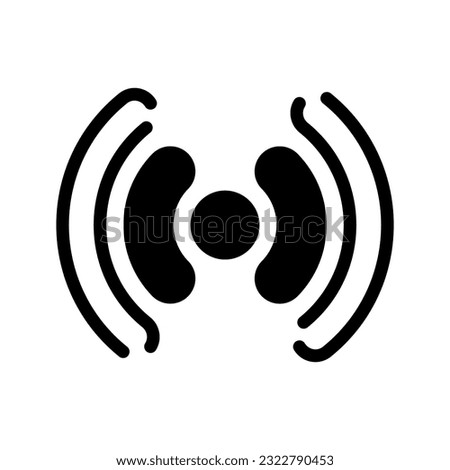 Wireless icon. sign for mobile concept and web design. vector illustration