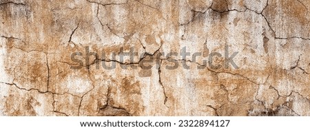 Antique brick wall, panoramic view, Brick wall texture grunge background
