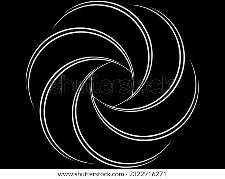 symmetrical radial shape vector design