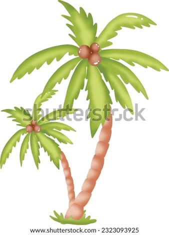 coconut tree, for background decoration