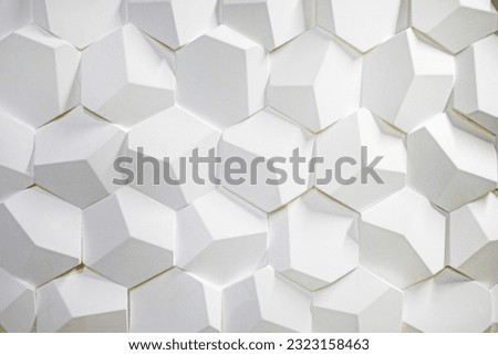 light geometric bas-relief volumetric abstract background