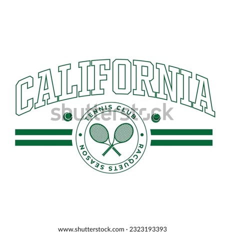 tennis logo, tennis club, racket and ball Royalty-Free Stock Photo #2323193393