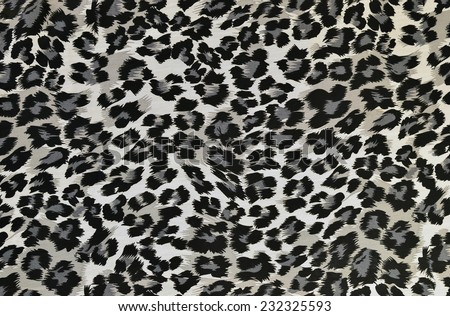 Grey and black leopard pattern. Animal print as background. 