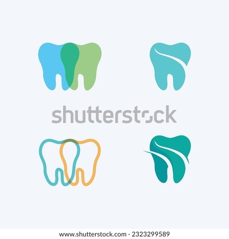 tooth and Dental Logo Design vector template.Creative Dentist Logo. Dental Clinic Vector Logo. Royalty-Free Stock Photo #2323299589