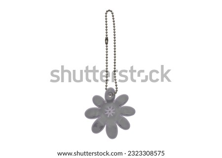 Chain on white background with a clipping path