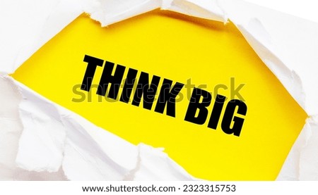 Think big word. For strategy and business concept ideas.