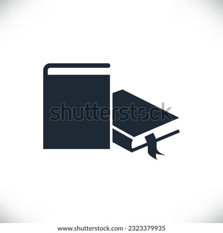 vector black book icons isolated on white background
