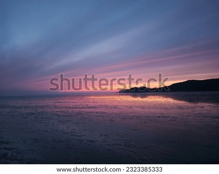 Sunset sea in Korea west sea