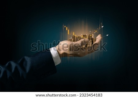 investments and unlock the secrets to growing your wealth. Explore captivating visuals representing income generation, handcrafted financial success, and the power of money. concept of financial freed Royalty-Free Stock Photo #2323454183