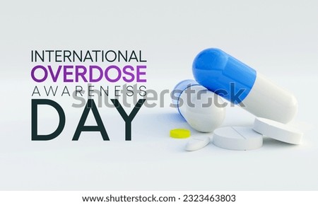 Overdose awareness day is observed every year on August 31, This event is a powerful way to join together to remember those who lost their lives to overdose. 3D Rendering